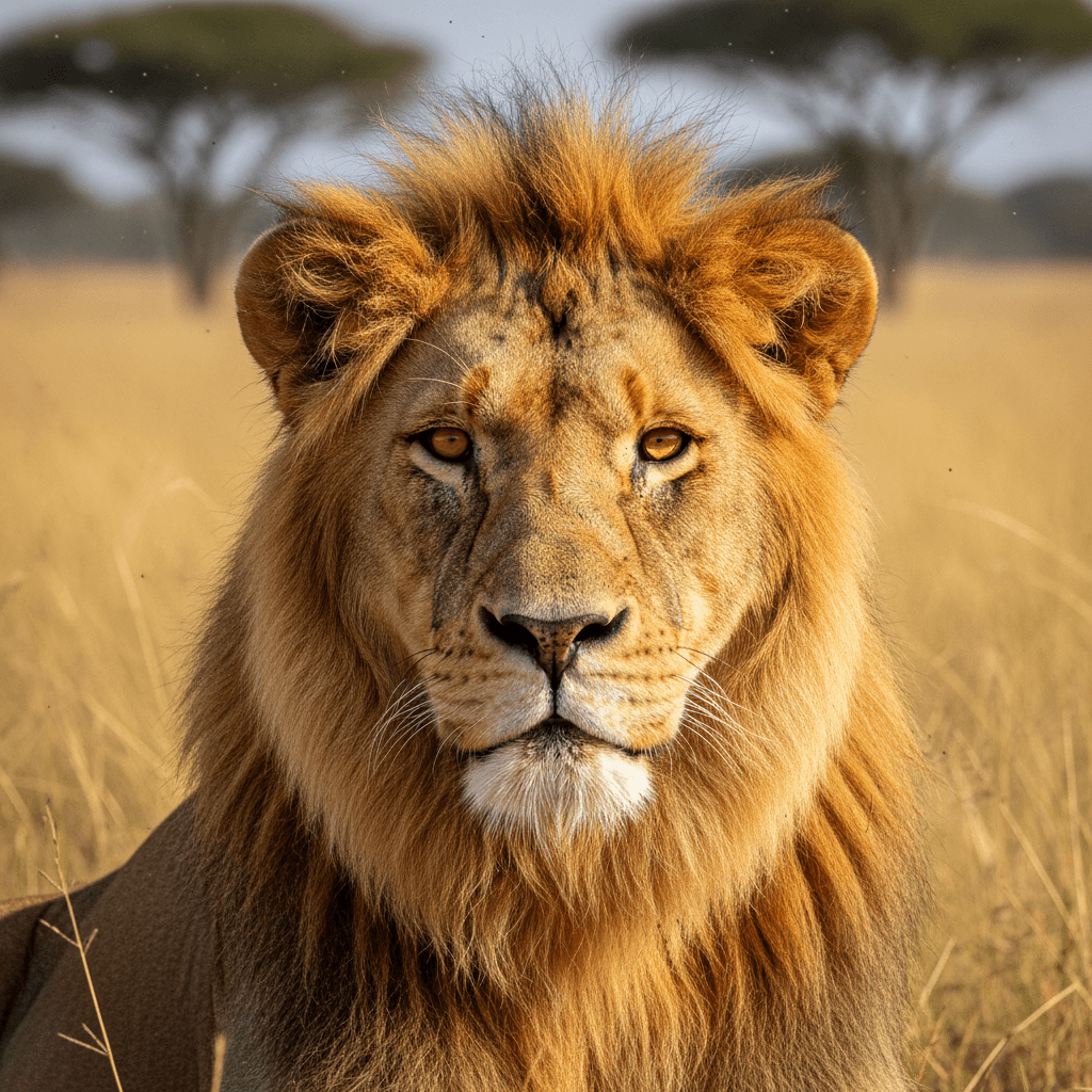 ultra realistic photo of lion which is taken from hrd canon camera