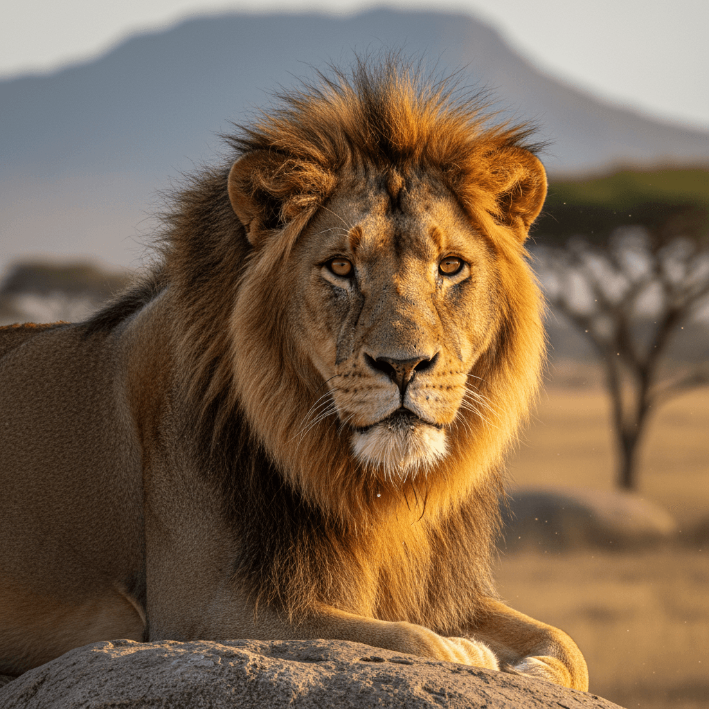 ultra realistic photo of lion which is taken from hrd canon camera
