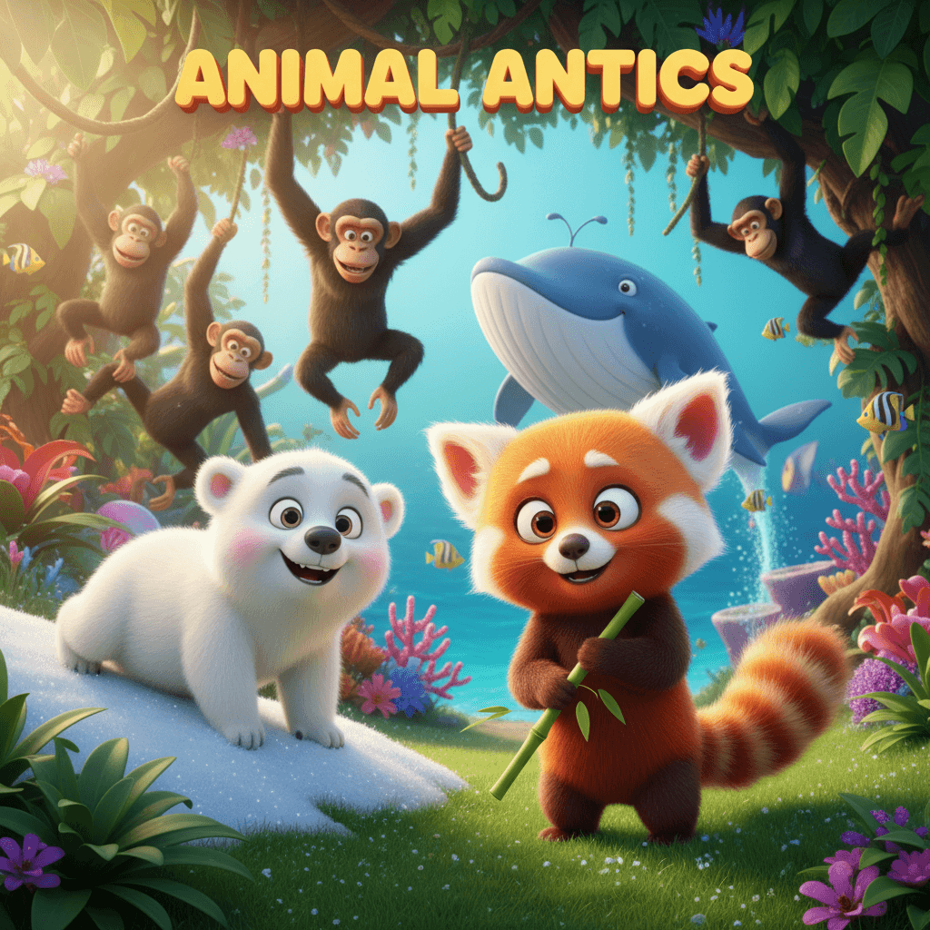 pixar type 3d animals